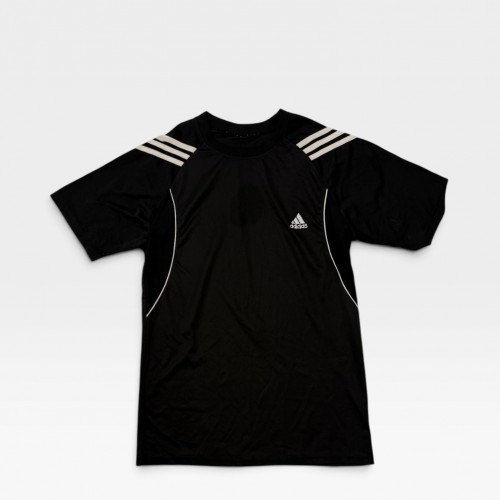 Adidas Black Performance Training T-Shirt με 3-Stripes